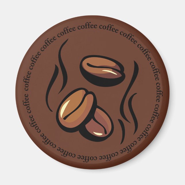 Kaffebönor Magnet (Framsidan)