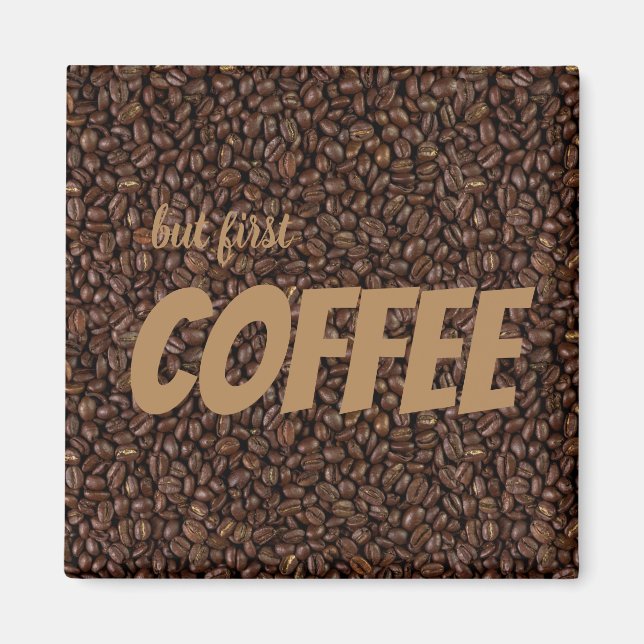 Kaffebönor Magnet (Framsidan)