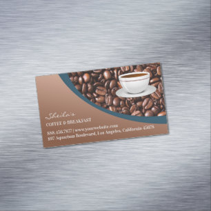 Kaffebönor Magnetiska Visitkort