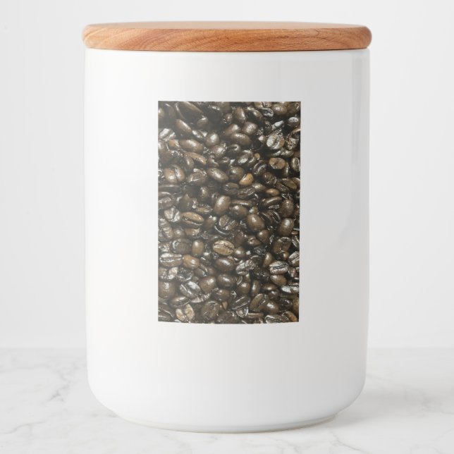 Kaffebönor Mat Etikett (Framsida)