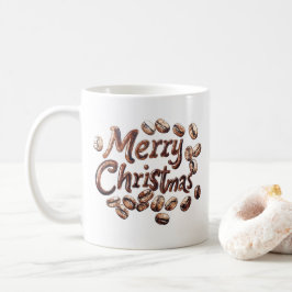 Kaffebönor och God jul Kaffemugg
