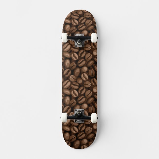 Kaffebönor Old School Skateboard Bräda 18 Cm (Framsida)