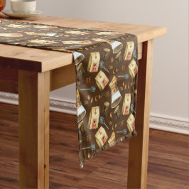 Kaffebönor Pot Bag Spoon Mönster