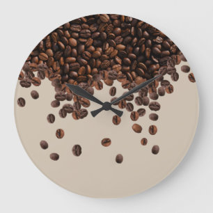 Kaffebönor Stor Klocka