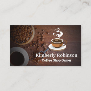 Kaffebönor String Fresh Brew Kopp Visitkort