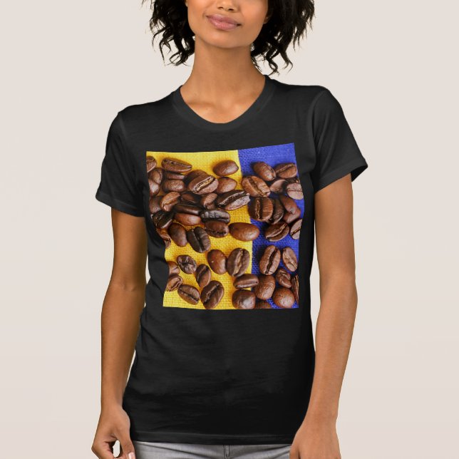 Kaffebönor T Shirt (Framsida)