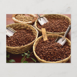 Kaffebönor Vykort