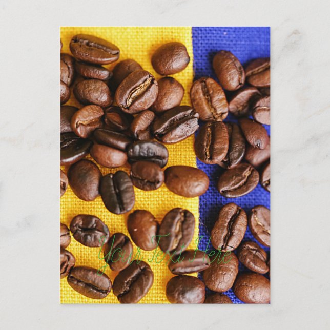 Kaffebönor Vykort (Framsida)