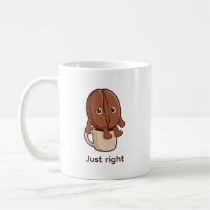 Kaffebönsfigur med perfekt personlighet kaffemugg