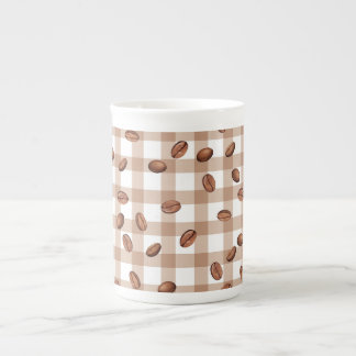 Kaffebönsmönster Benporslin Mugg
