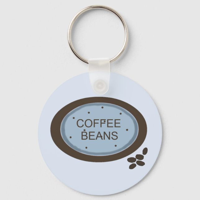 Kaffebönstecken Nyckelring (Framsida)