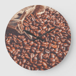 Kaffebönsur Stor Klocka