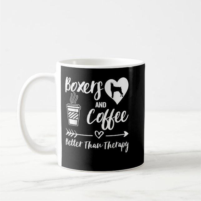 Kaffeboxerboxar och kaffeboxerskor Mamma Boxer Pap Kaffemugg (Vänster)