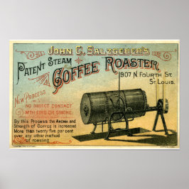 Kaffebrännare 1884 Reklamkort Poster