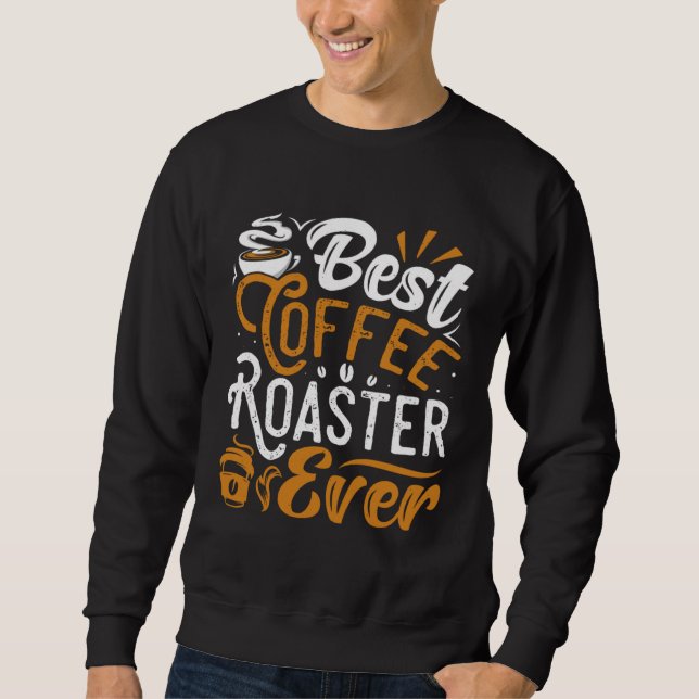 Kaffebranning Kärlek till kaffe Koffein kaffebönor Lång Ärmad Tröja (Framsida)
