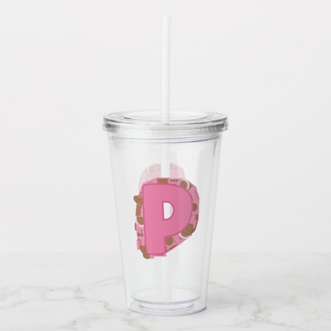 Kaffebrev M: Monograminitial  Take Away Mugg (Framsida)