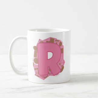 Kaffebrev R: Monograminitial Kaffemugg