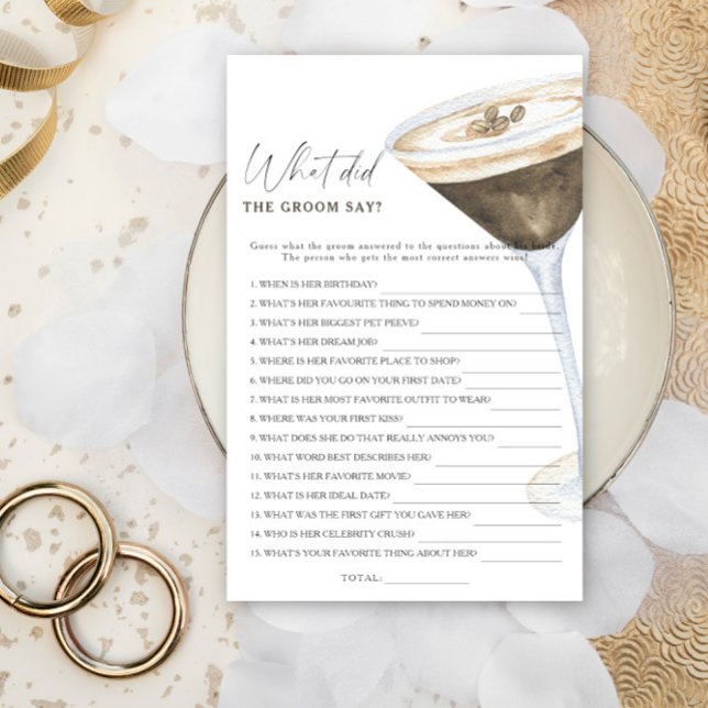 Kaffebridal shower Vad sa brudgummen  (Skapare uppladdad)