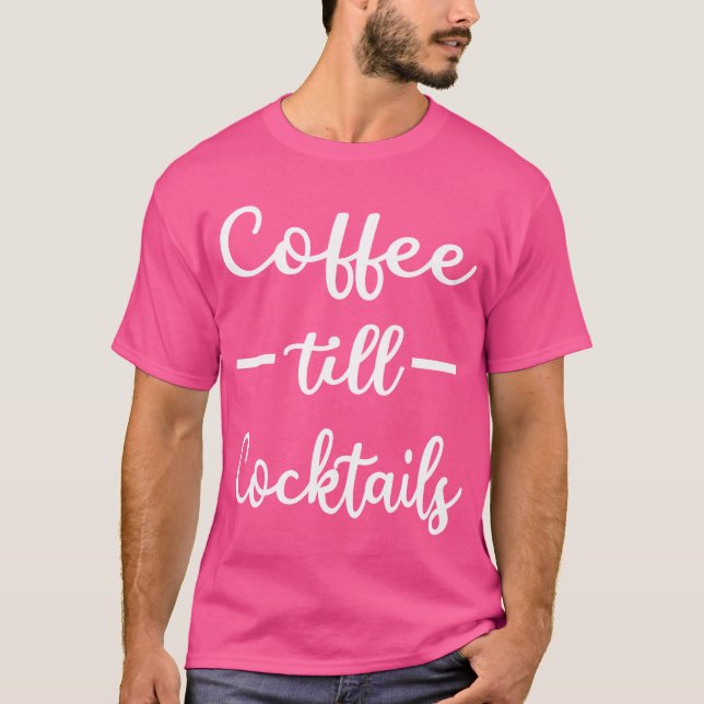 Kaffebröd Cocktail vän T Shirt (Framsida)