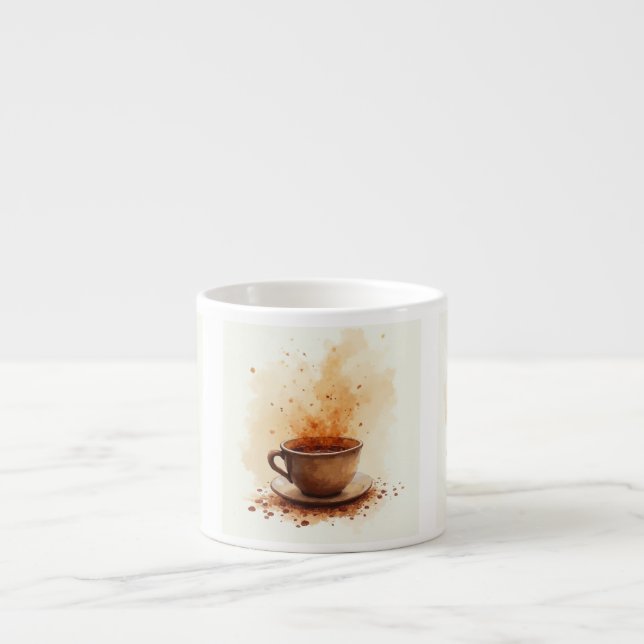 Kaffebruna  espressomugg (Framsidan)