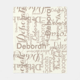 Kaffebruna undertoner Namn på Elfenbenskustens lju Fleecefilt