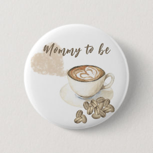 Kaffebryggning Baby shower - blivande mamma Knapp