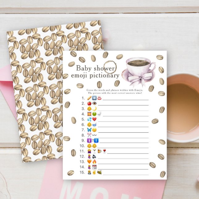 Kaffebryggning baby shower Emoji bildspel (Skapare uppladdad)