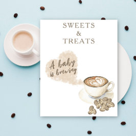 Kaffebryggning baby shower GODIS OCH GÄLLANDE Poster