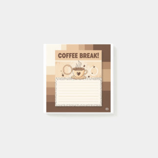 "Kaffebrytning" Anteckningar Post-it Block