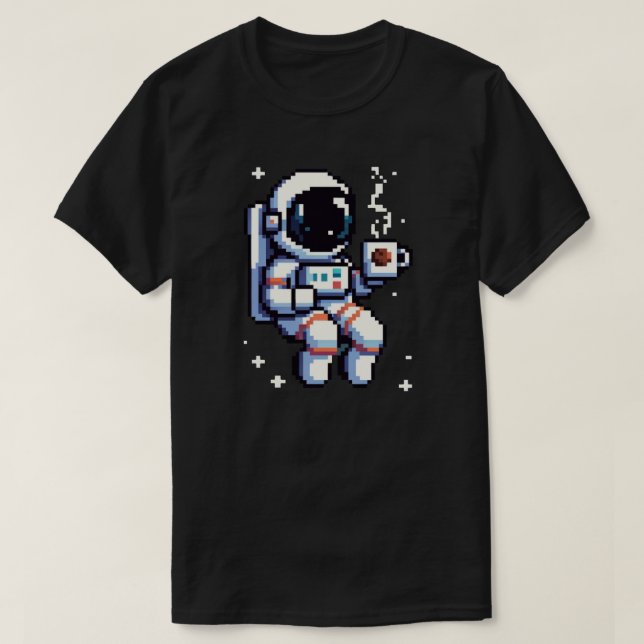 Kaffebrytning: Astro Java - Space Sipper T Shirt (Design framsida)