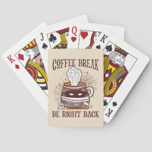 Kaffebrytning - Halloween-tema Casinokort