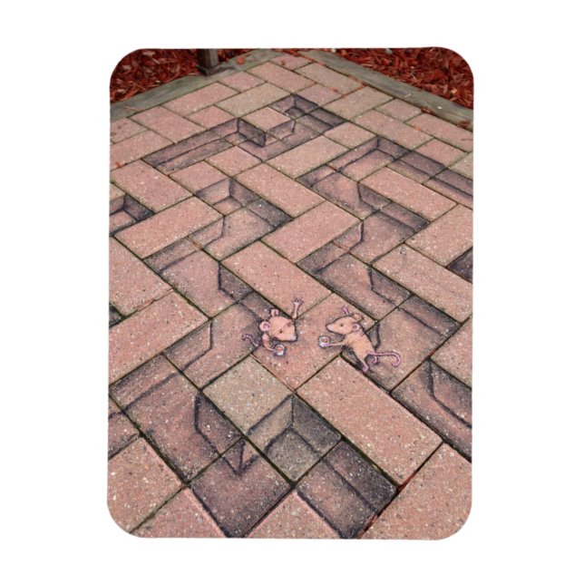 kaffebrytning råtta tävling magnet (Vertikal)