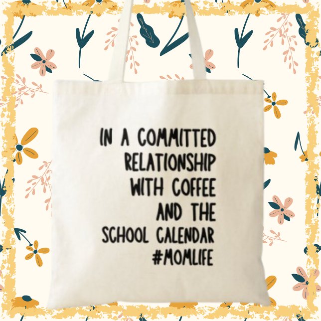 Kaffebusy mamma rolig morsdagspresent tygkasse (Buy now and stay organized and show off your mum pride in style!)