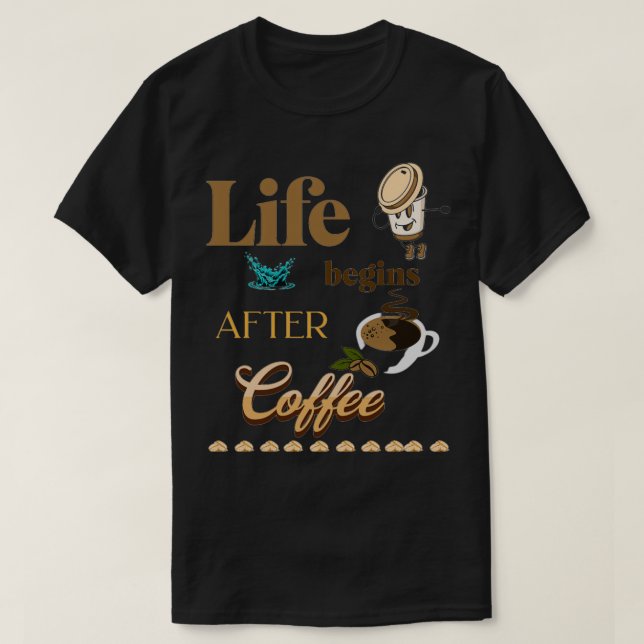 kaffebutiker t shirt (Design framsida)