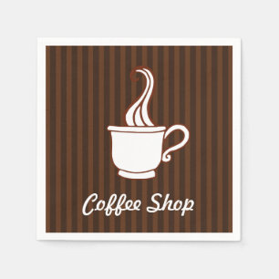 Kaffebutikservetter Pappersservett