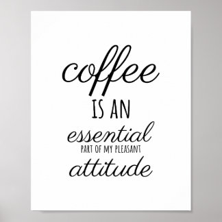 Kaffecitat, kaffe ord, kaffe- och kaffefraser poster
