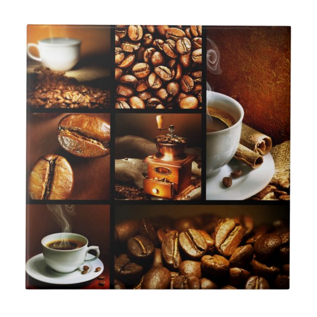 KaffeCollage 2 Kakelplatta (Framsidan)