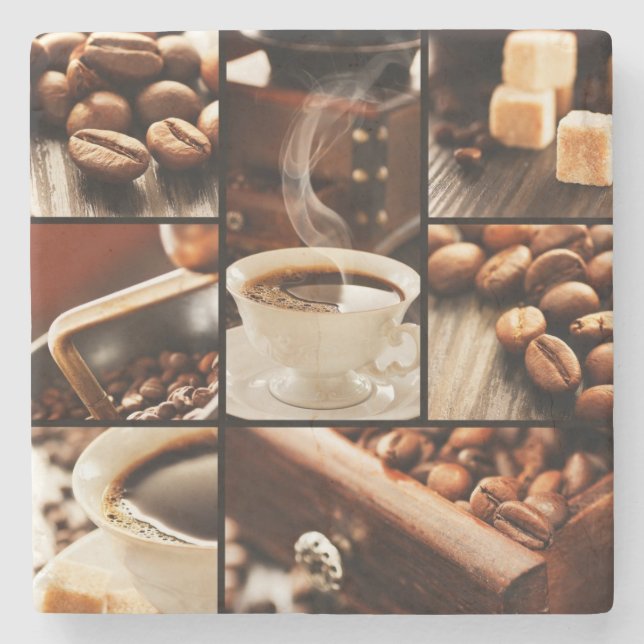 KaffeCollage Stenunderlägg (Framsidan)