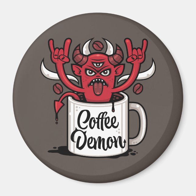 Kaffedemon Magnet (Framsidan)