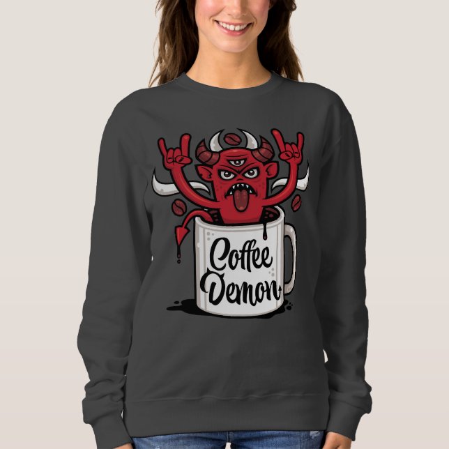 Kaffedemon T Shirt (Framsida)