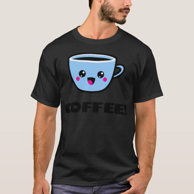 kaffedesign för coola t shirt (Framsida)