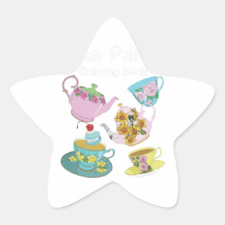 Kaffedesign Stjärnformat Klistermärke