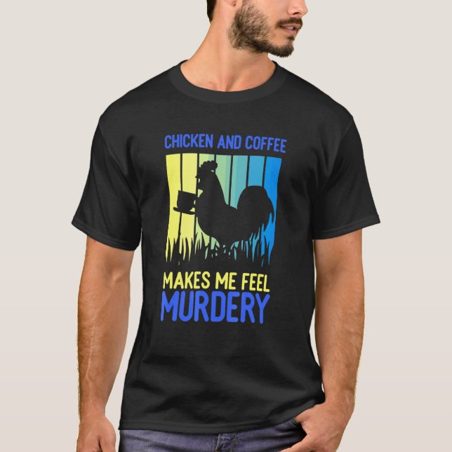 Kaffedrickaridé för kycklingfantaster Bonde Pant F T Shirt (Framsida)