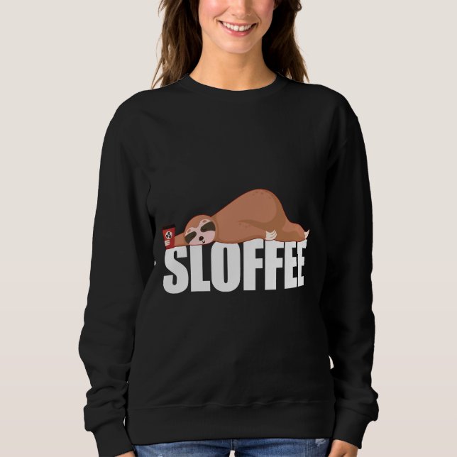 Kaffedrindning - långsam fack t shirt (Framsida)