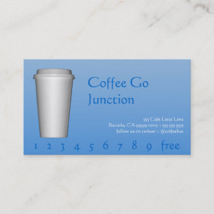 Kaffedrinkstansmaskin/lojalitetkort Lojalitetskort