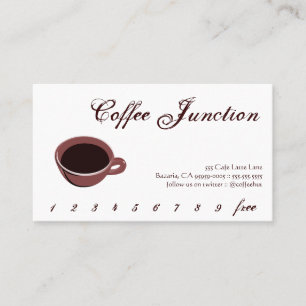 Kaffedrinkstansmaskin/lojalitetkort Lojalitetskort