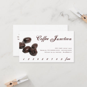 Kaffedrinkstansmaskin/lojalitetkort Lojalitetskort