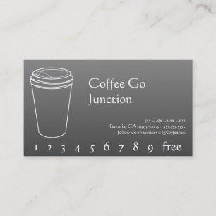 Kaffedrinkstansmaskin/lojalitetkort Lojalitetskort