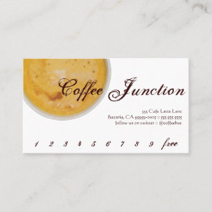 Kaffedrinkstansmaskin/lojalitetkort Lojalitetskort
