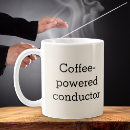 Kaffedriven Dirigent Musiker  Kaffemugg